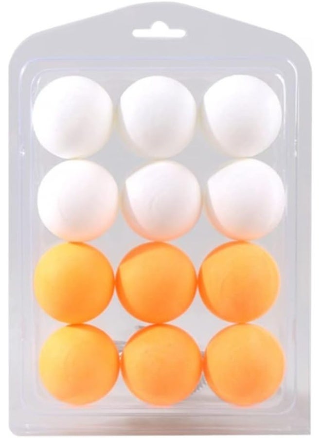 ARGT 12 كرة بونغ 4 سم | كرات تنس طاولة متينة للألعاب، التدريب، المشاريع اليدوية وزينة الحفلات | كرات بونغ بلاستيكية ملونة للمتعة الداخلية والخارجية - Image 1