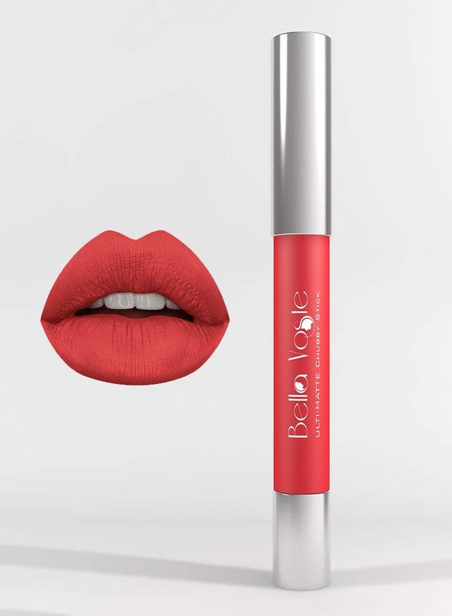 بيلا فوست قلم أحمر شفاه بيلا فوست ألتي-مات تشابي ستيك - قلم قابل للسحب، يدوم طويلاً، مرطب، مقاوم للتلطخ والماء، ذو صبغة عالية، خالٍ من القسوة، قوام كريمي، لمسة نهائية ناعمة غير لامعة بمسحة واحدة (أي لون) - Image 4