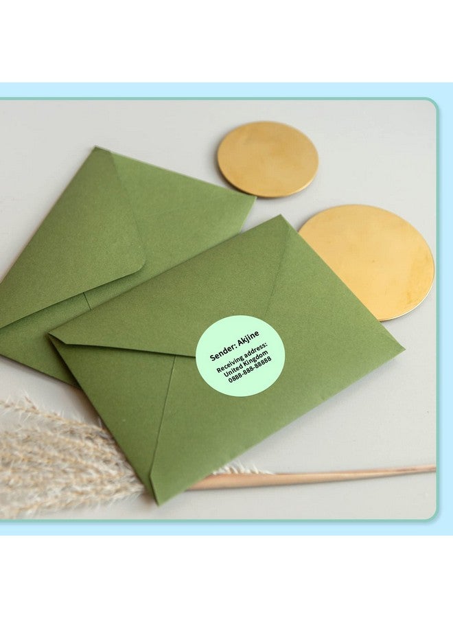 فوميمو ملصق Phomemo دائري ملون 1.96 بوصة × 1.96 بوصة (50 × 50 مم)، متوافق مع طابعة الملصقات Phomemo M110/M120/M200/M220/M221، ملصق حراري ذاتي اللصق، 140 قطعة/لفة - Image 5