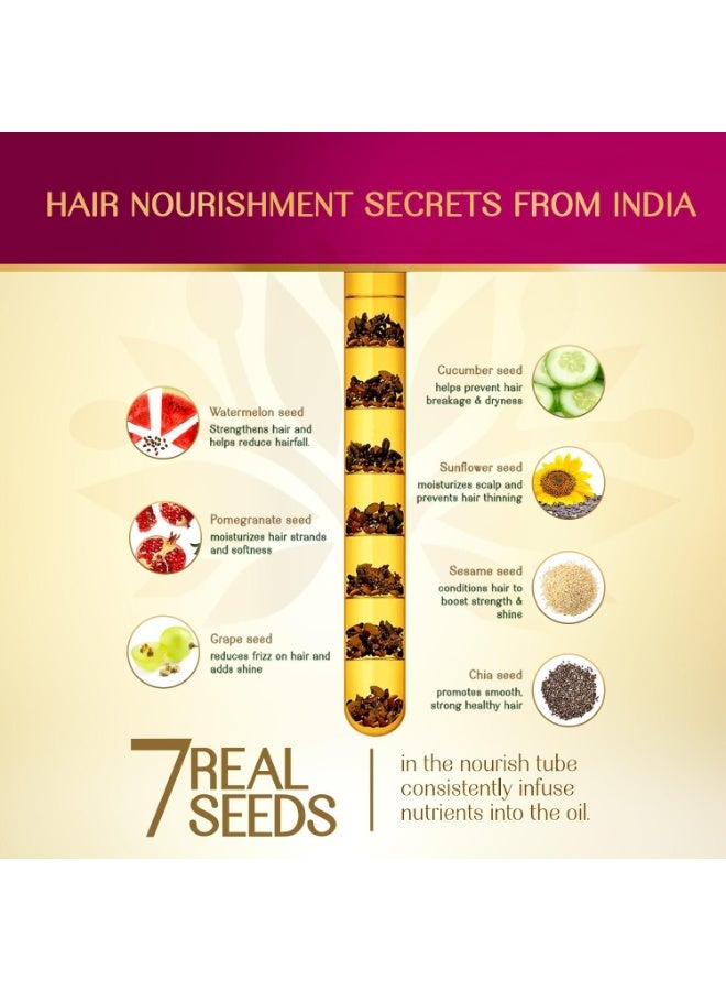 Herbsindia Hair Oil With Castor & 7 Seeds 280ML - Image 3