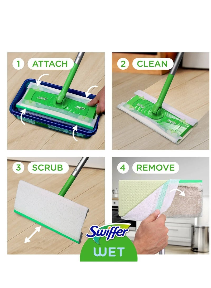 Swiffer 32 -Piece Sweeper Textured Wet Mopping Cloth Refill With TRAP + LOCK Technology - Image 3