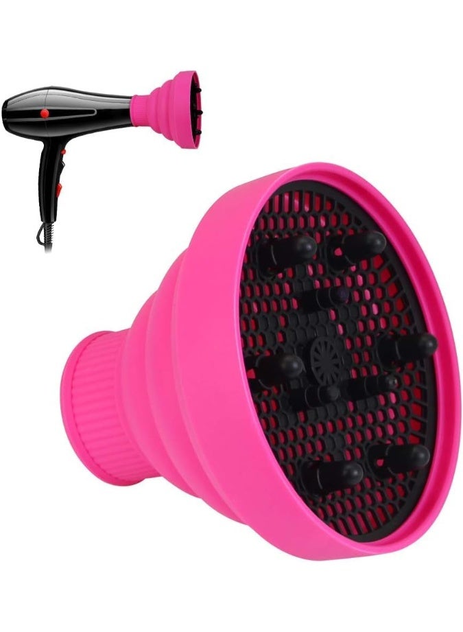 Hair Dryer Diffuser Attachment Salon Grade Tool, Portable Travel Folding Hair Blow Dryer Diffuser, for Natural, Long Lasting Curls - Image 1