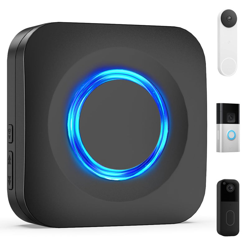 BITIWEND WIFI Wireless Doorbell Chime Compatible with Ring, Nest, Blink Video Doorbells, Smart Indoor Doorbell Receiver with 5 Adjustable Volume, LED Flash Alert, 58 Melodies for Home Security (1 Pack) - Image 1