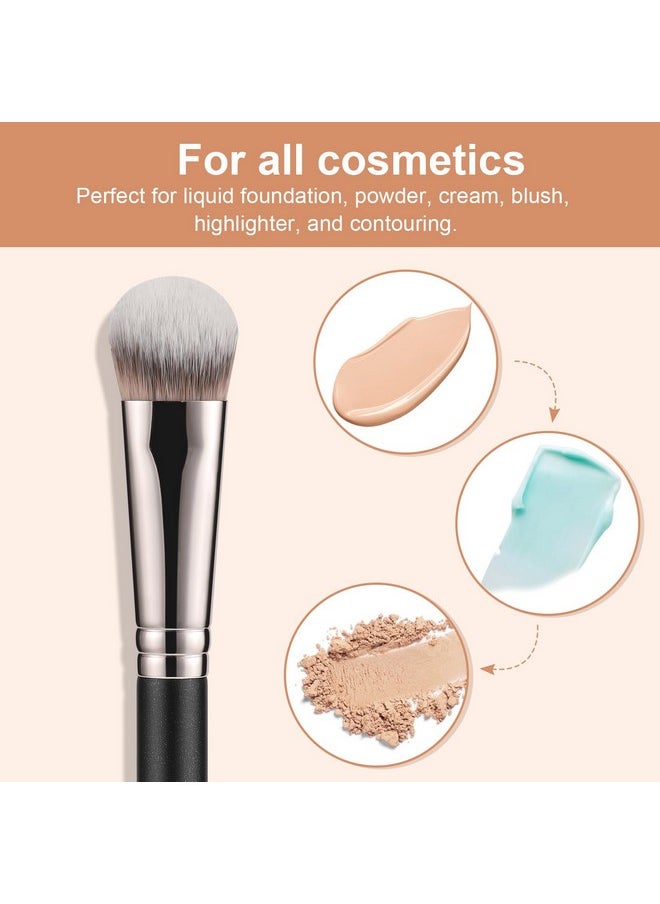 TEOYALL - Angled Contour Brush Synthetic Concealer Brush For Blending Setting Buffing With Liquid Cream And Powder Cosmetic (Angled Brush) - Image 1