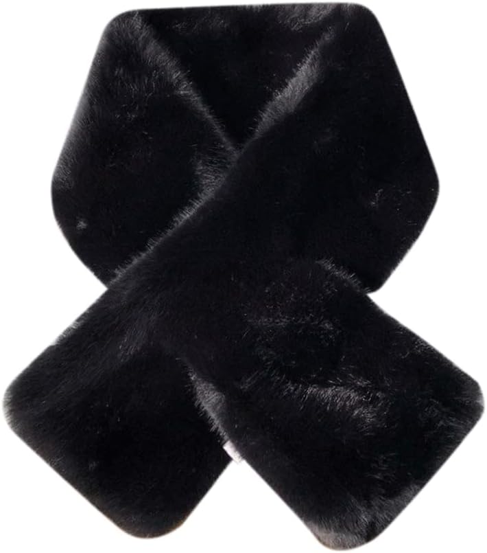 woobles Warm Plush Scarf Women Autumn Winter Scarves Thickened Soft Plush Scarves Winter Warm Scarf Fashion WarmScarf For Matching Wrap Sweater Girl's Warm Plush Scarf - Image 1