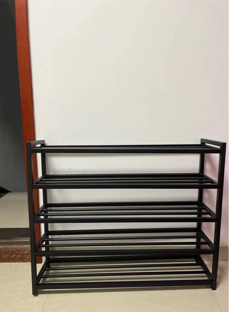 fashionhome Multi Layer Simple Sitting Shoe Organizer Stainless Steel Entry Rack 65 x 25 x 58.5 cm - Image 3