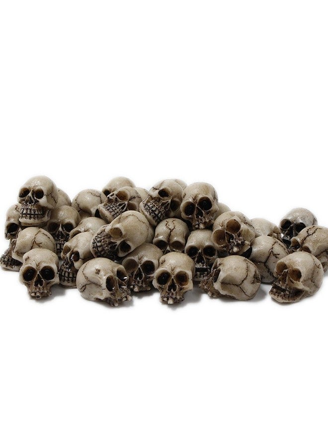 BinaryABC تمثال جمجمة صغير من BinaryABC، رأس هيكل عظمي مصغر، ديكور طاولة، شخصية ميكرو لعيد الهالوين، أدوات مزاح لعيد الهالوين، إكسسوارات منزل مسكون، 20 قطعة - Image 5