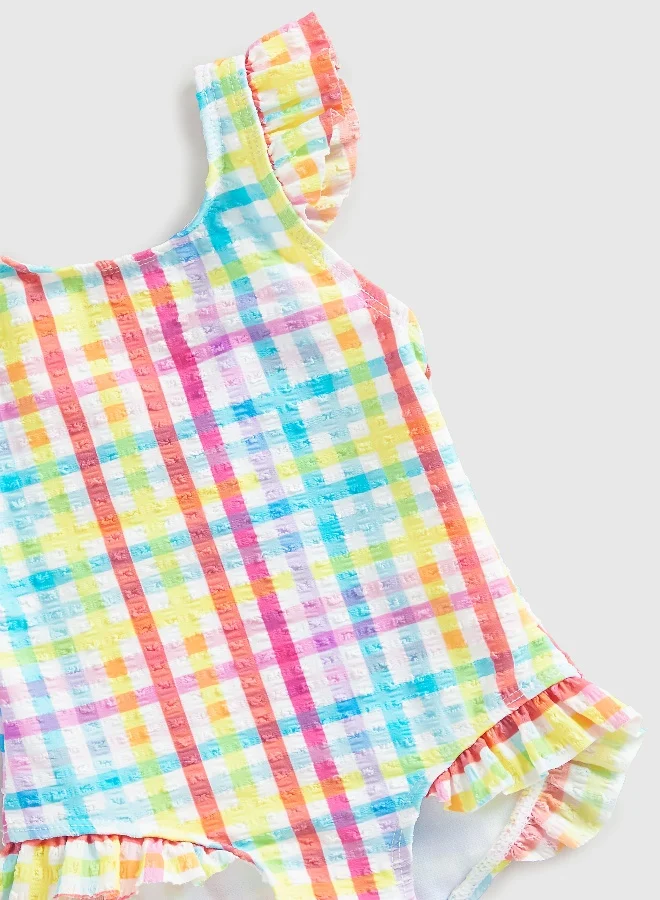 مذركير Gingham Seersucker Swimsuit