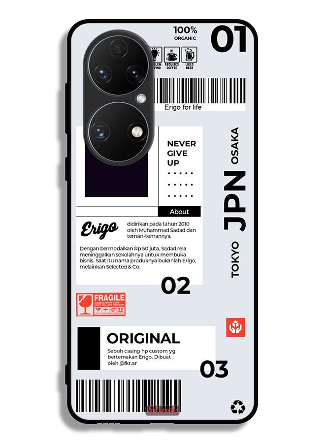 Tolwak Huawei P50E Protective Case Cover Japan Sticker - Image 2