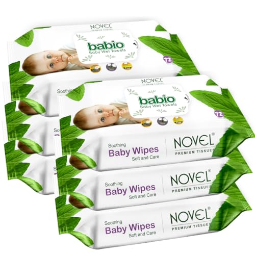 NOVEL Baby Wet Wipes (Pack of 6-72 Sheet) - Image 1