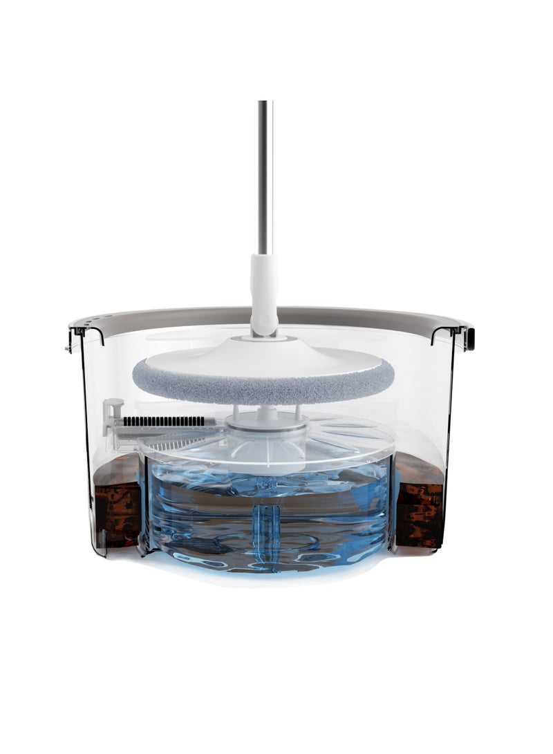 فيسيو مجموعة مكنسة فيسيو Clean Spin 360° مع دلو مزدوج و4 فوط من الألياف الدقيقة ومقبض قابل للتمديدVC-30 - Image 4