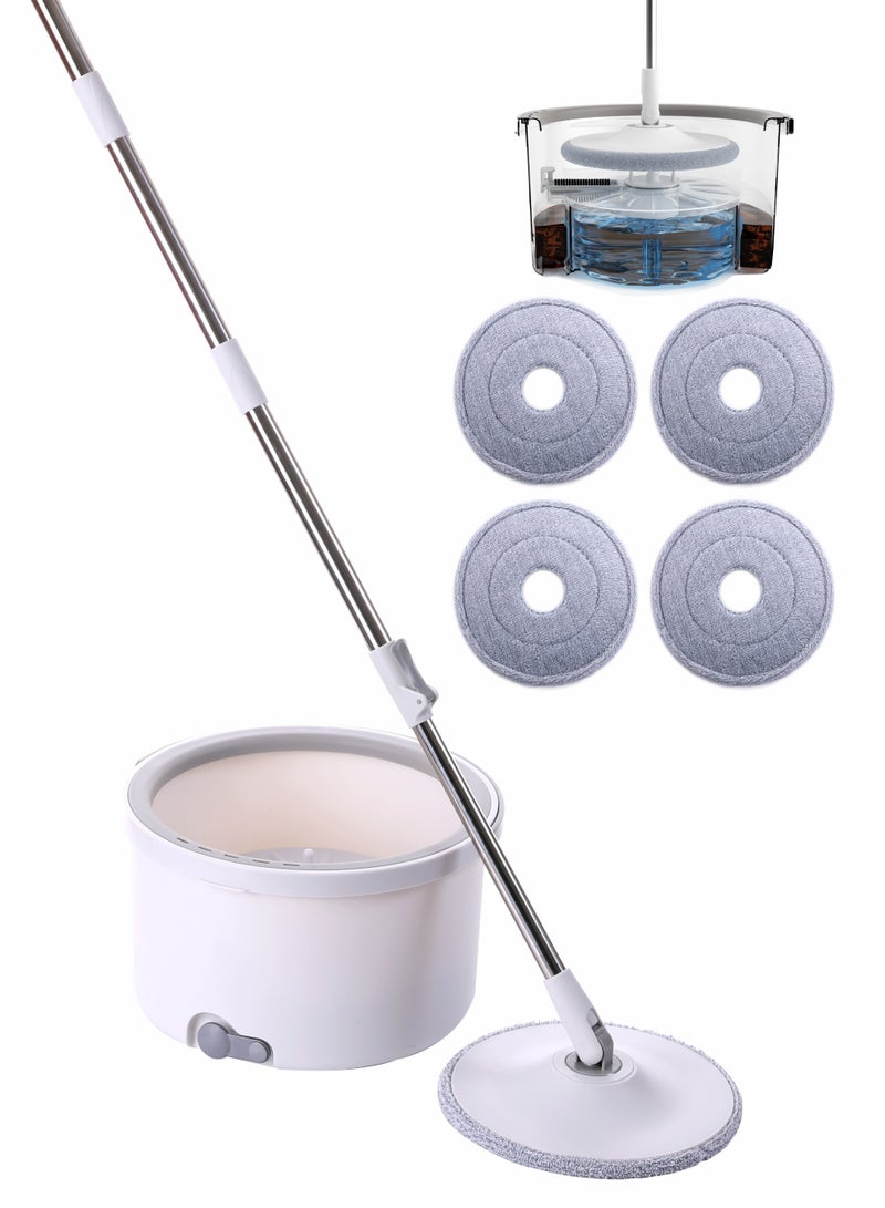 فيسيو مجموعة مكنسة فيسيو Clean Spin 360° مع دلو مزدوج و4 فوط من الألياف الدقيقة ومقبض قابل للتمديدVC-30 - Image 1