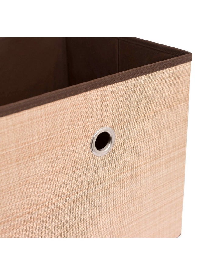Internet's Best Internet's Best Canvas Storage Bin - 2 Pack - Brown - Box Container  - Image 4