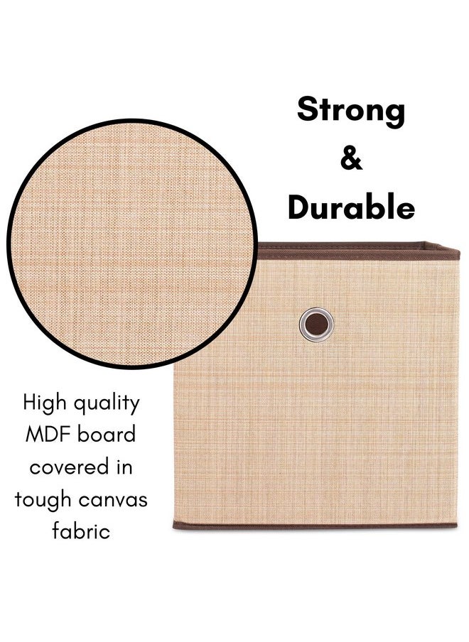 Internet's Best Internet's Best Canvas Storage Bin - 2 Pack - Brown - Box Container  - Image 5