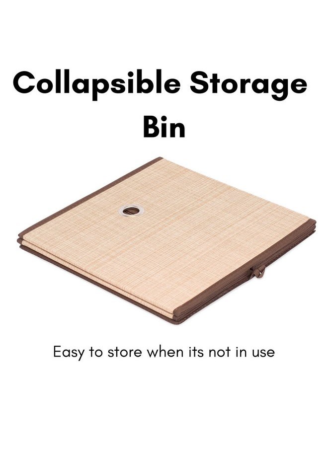 Internet's Best Internet's Best Canvas Storage Bin - 2 Pack - Brown - Box Container  - Image 3