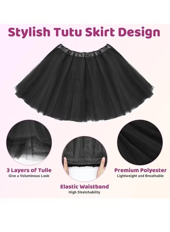 3 Layers Tulle Tutu Skirt Dance Ballet Costume Dress for Kids Girls - Image 3