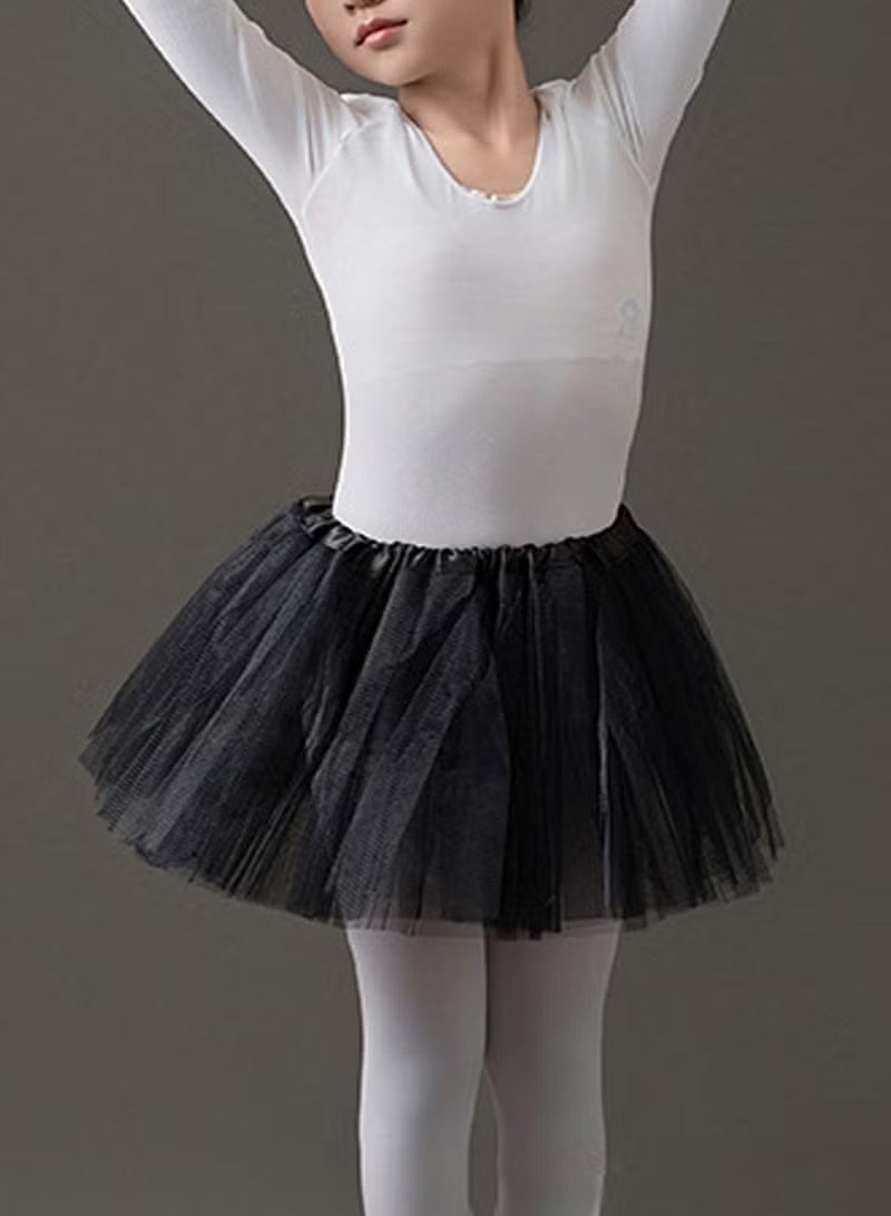 3 Layers Tulle Tutu Skirt Dance Ballet Costume Dress for Kids Girls - Image 1
