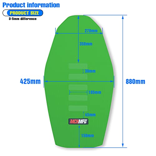 MCHMFG غطاء مقعد ناعم عالمي من MCHMFG لجميع دراجات الدirt والدراجات النارية MX Cross Enduro (أخضر) - Image 4