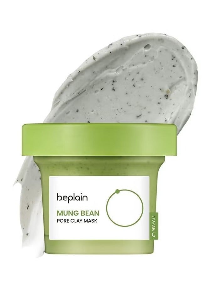beplain Mung Bean Pore Clay mask 120ml, Wash Off Mask for Blackhead and Whitehead Care, Gently Exfoliate and Tighten Pores - Image 1