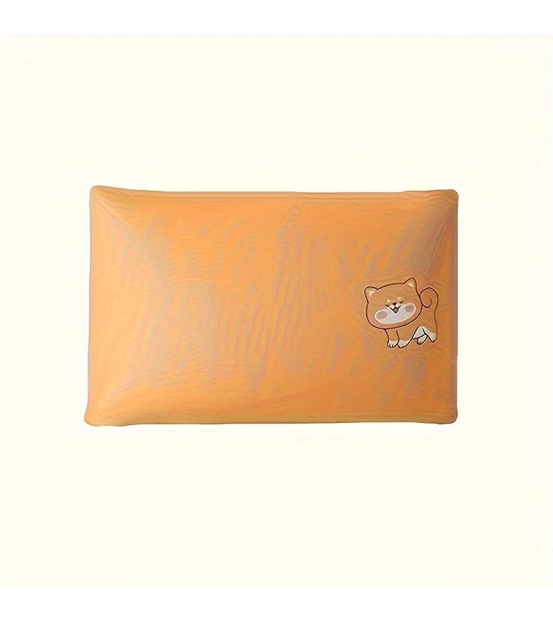 Yellow 3 In 1 Transformable Dog Plush Pillow Ultra Soft Car Airplane Neck Support - Image 4