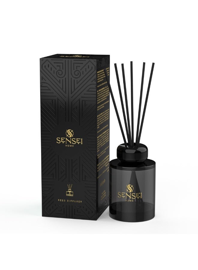 SENSEI Reed Diffuser for Bedrooms, Living Spaces, Hotels and Offices | 150ml Long Lasting Fragrance | Warm Amber Spiced Scent - Image 1