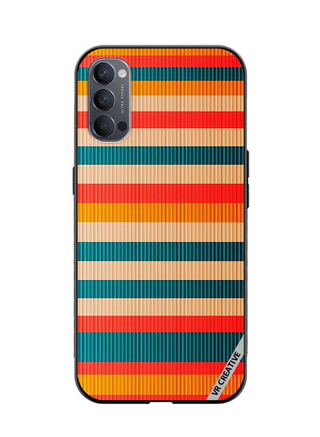 VR CREATIVE Protective Case Cover For Oppo Reno4 Pro 5G Texture Design Multicolour - Image 1