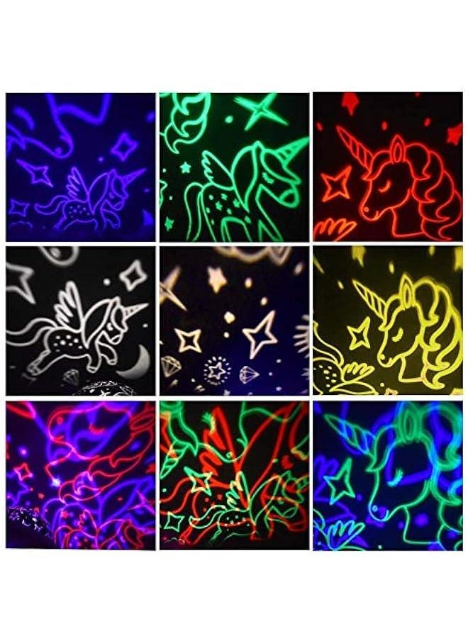 Arabest - Night Light for Kids,Unicorn Light⋆ Projector Gifts Kids Toddlers,Night Baby,Unicorn Lamp Ceiling Lights Girls Bedroom,Night Bedroom(Light Pink) - Image 1