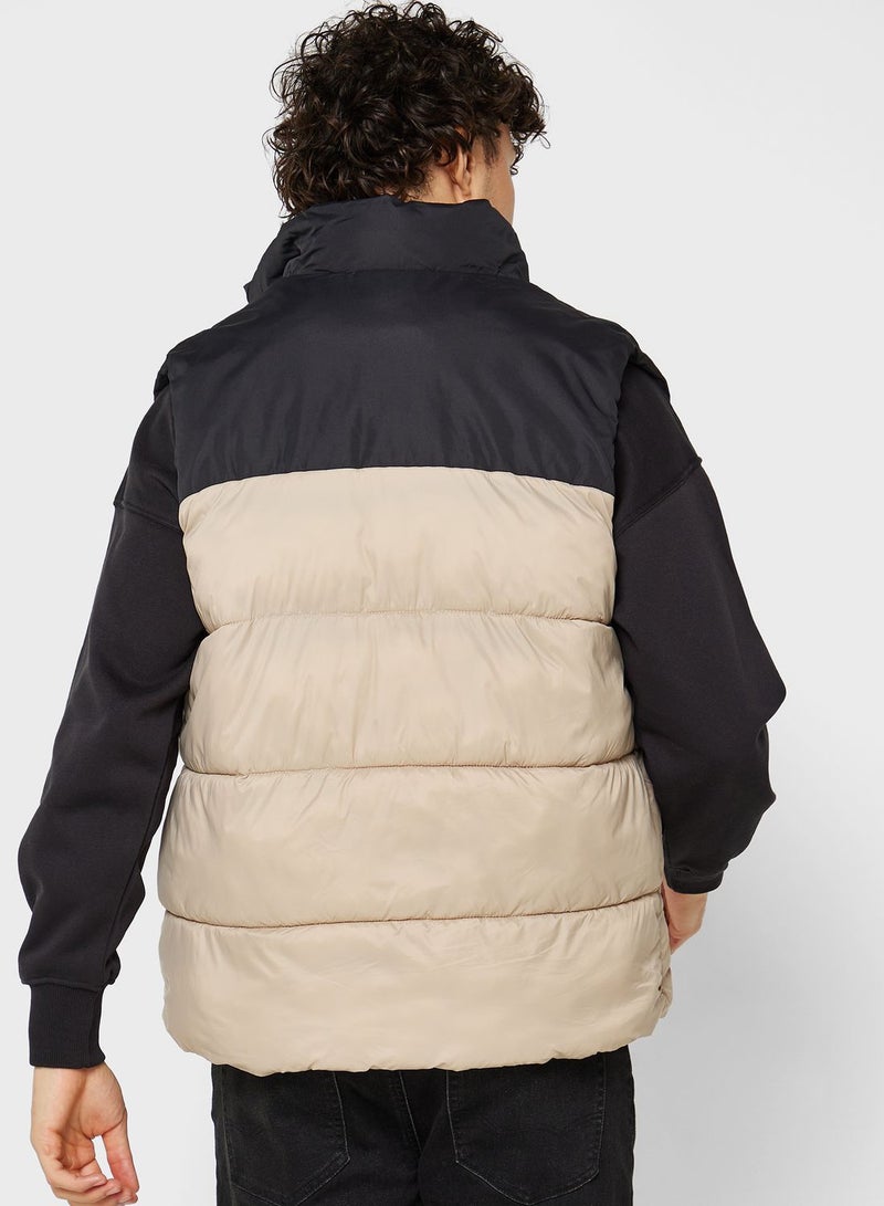 JACK & JONES - Zip Through Puffer Gilet - Image 1