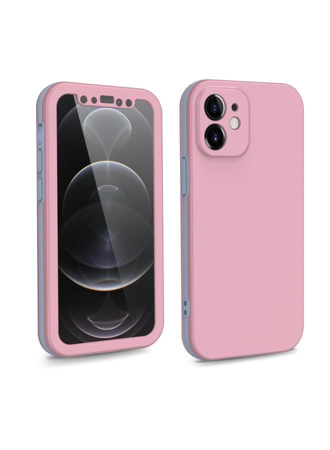 Zaboon Case For iPhone 12 Two Color Full Protective 3-in-1 Phone Case - Image 1