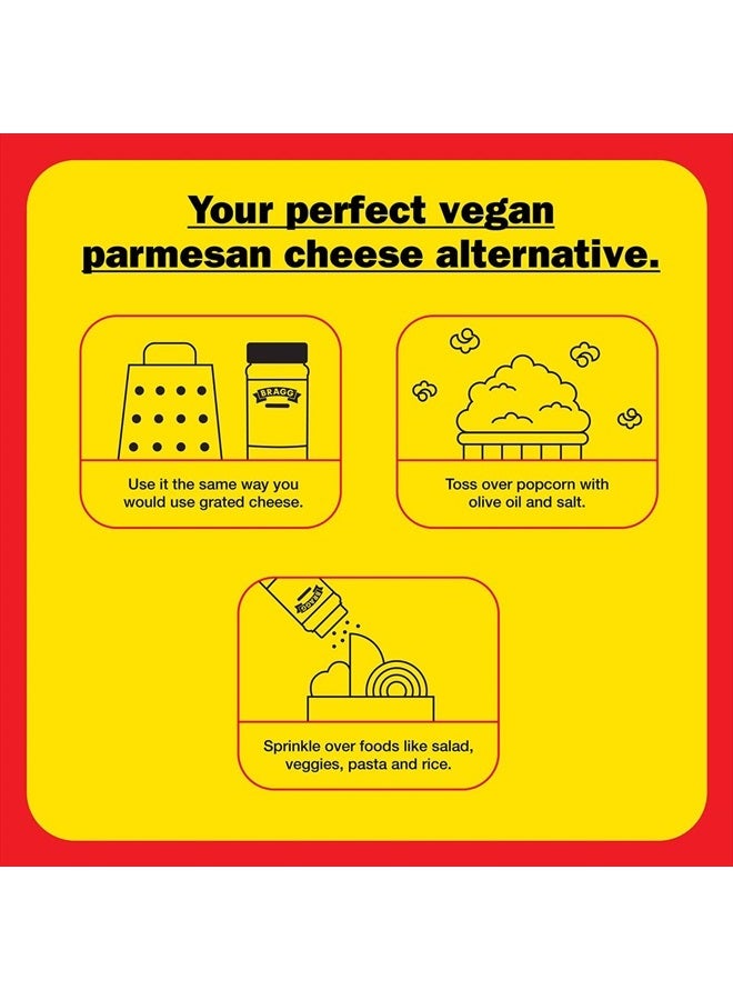 Bragg Premium Nutritional Yeast Seasoning - Vegan, Gluten Free – Good Source of Protein & Vitamins – Nutritious Savory Parmesan Cheese Substitute (Smoky BBQ, 3.0 Ounce (Pack of 1)) - Image 4