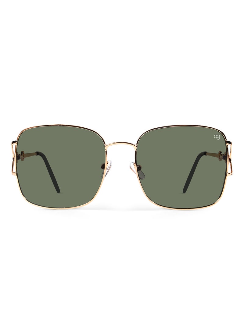 Woggles Olive Aura Square Sunglasses  - Image 4