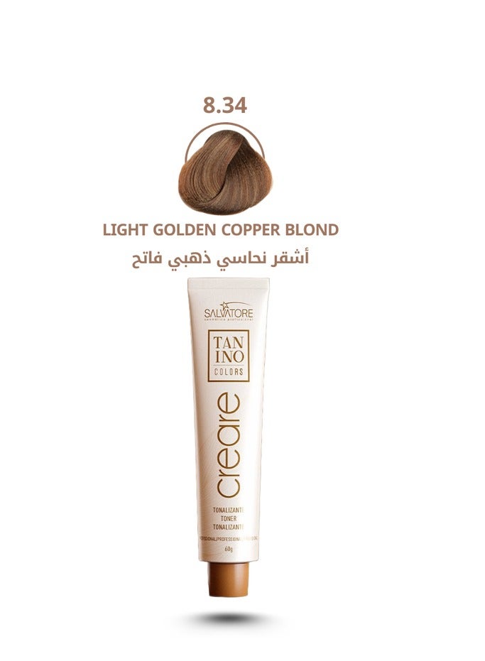 سالفاتور صبغة تانينو كيرير خالي من الامونياء أشقر نحاسي ذهبي فاتح 8.34 