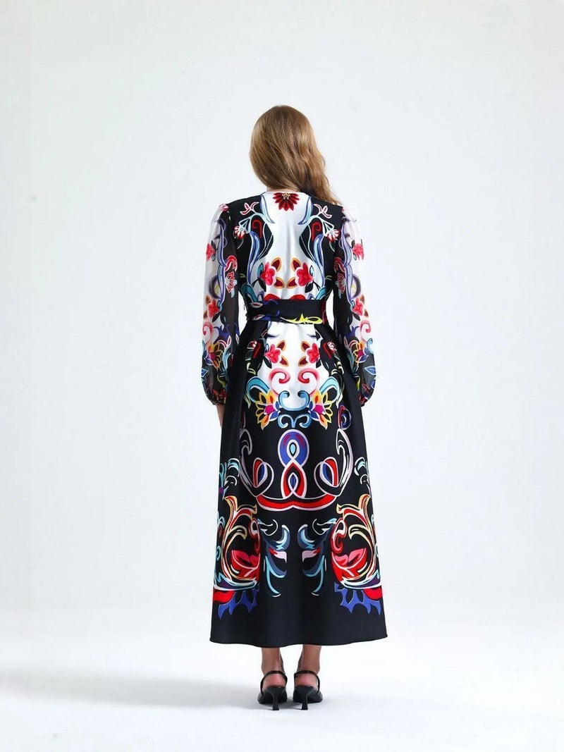 Jennyfer Floral Print Maxi A-Line Dress - Image 3