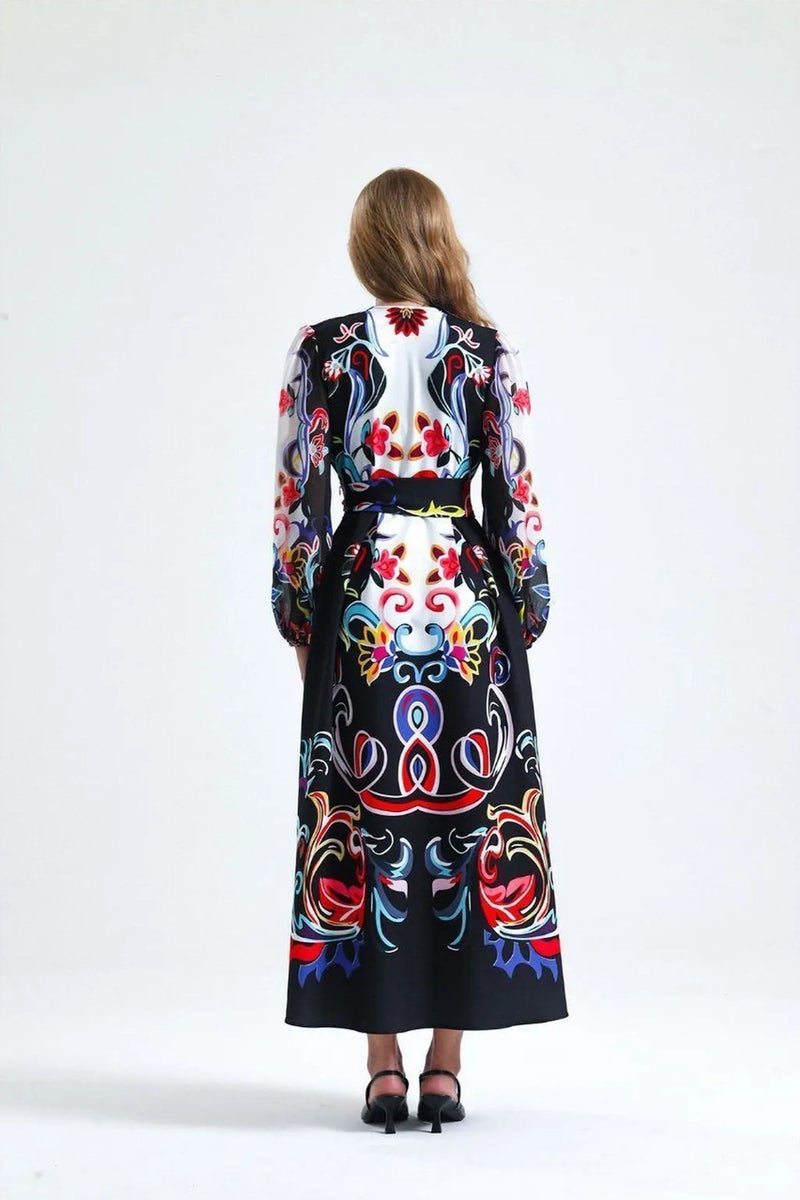 Jennyfer Floral Print Maxi A-Line Dress - Image 3