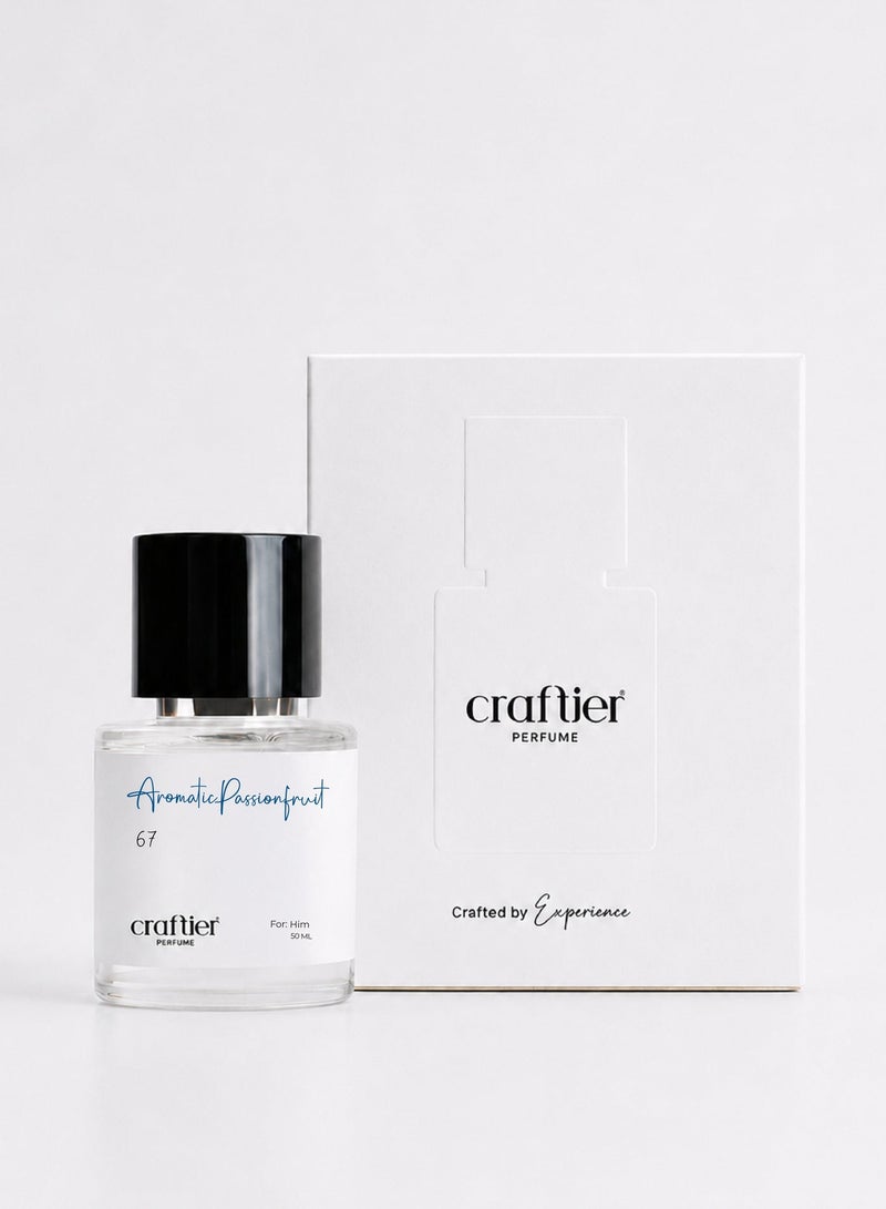 Craftier Perfume AROMATIC PASSIONFRUIT - Inspired of-212 VIP, Eau De Parfum for Men - 50ml, Long Lasting Aromatic Fragrance Upto 16 Hrs, Travel Size Men's Perfume - Image 2