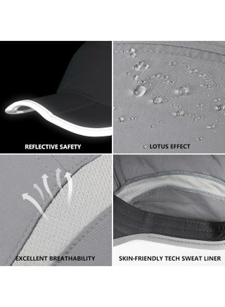 GADIEMKENSD Reflective Folding Outdoor Hat Unstructured Design UPF 50+ Sun Protection Sport Hats for Womens and Mens, Light Grey, 6 7/8-7 1/2 - pzsku/Z2092CAB104B54BE83594Z/45/_/1727345832/e1467ef2-cae5-4edd-98a3-cba543bcf0c7