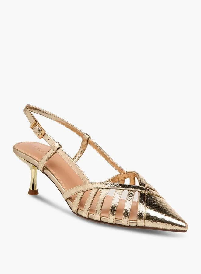 Celeste Women's Shoes with Buckle Closure and Kitten Heels