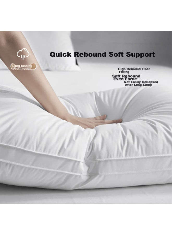 Yalu 100% Pure Cotton Fiber Pillow, Adult High-elastic Down Alternative Pillow Core, Single Pack, 40*70cm - Image 1