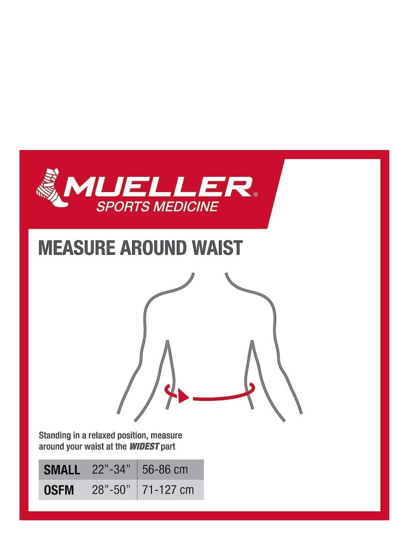 Mueller MUELLER Sports Medicine Adjustable Back Brace, Back Pain Relief Support for Men and Women, Ideal for Upper and Lower Back Pain, Sciatica, Scoliosis, Black - Image 2