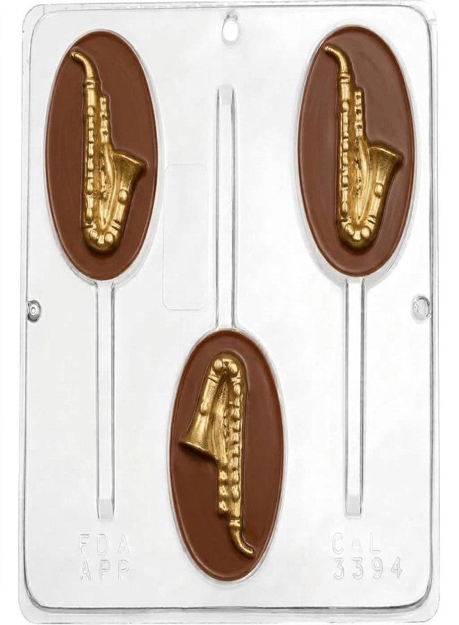 Lollipops Saxophone Lollipop Chocolate Candy Mold 3394 - Image 1
