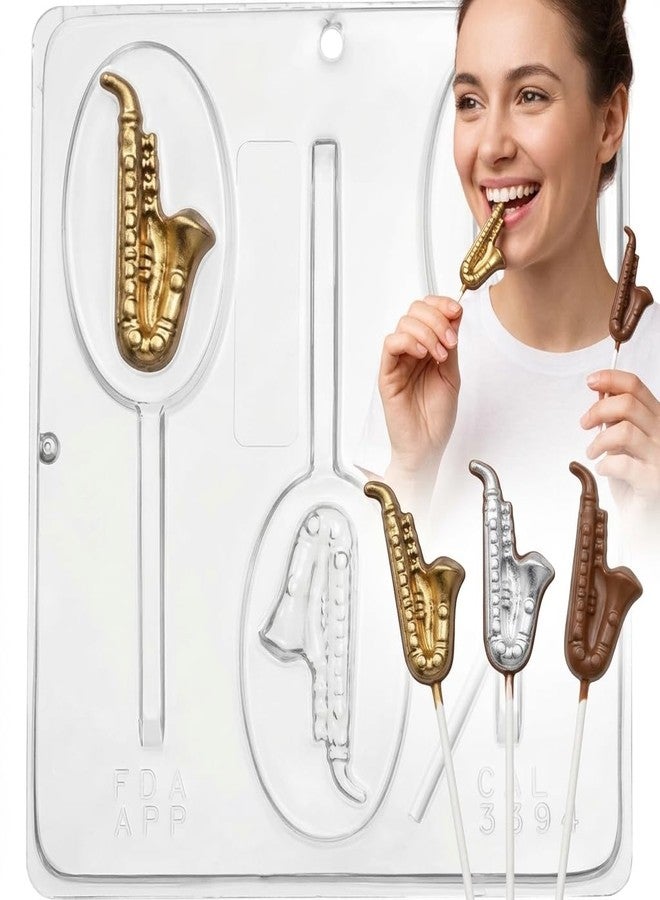 Lollipops Saxophone Lollipop Chocolate Candy Mold 3394 - Image 3
