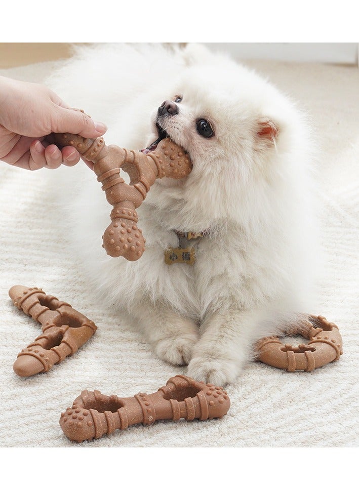 general Indestructible Dog Chew Toy - Trigonous Bone, Long-Lasting for Puppy Teething, Aggressive Chewers - Image 1