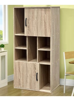 Living Modern Wooden Storage Cabinets With Door And Open Shelves 60*40*120 CM  - Image 4