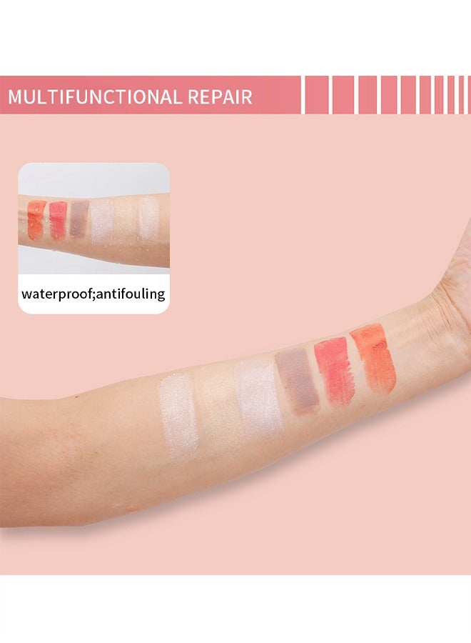 OCHEAL Double Headed Makeup Stick,Highlighter Stick with Brush,Moisture and Lightweight Highlighters Makeup Stick Waterproof, Long Lasting 2 In 1 Face & Body & Eye Shadow Makeup Stick(#04)  - Image 5