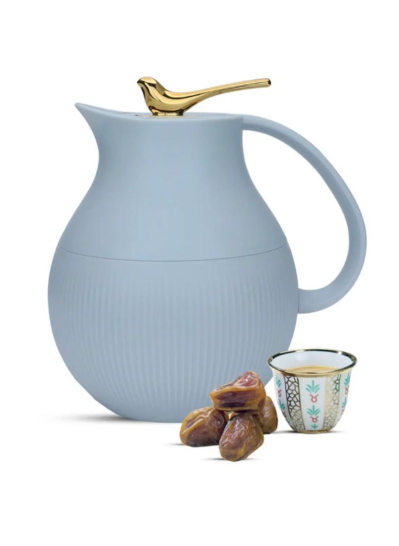 Alsaif Gallery - Royal 6 Deluxe Thermos 0.95 Liter Light Gray - Image 1