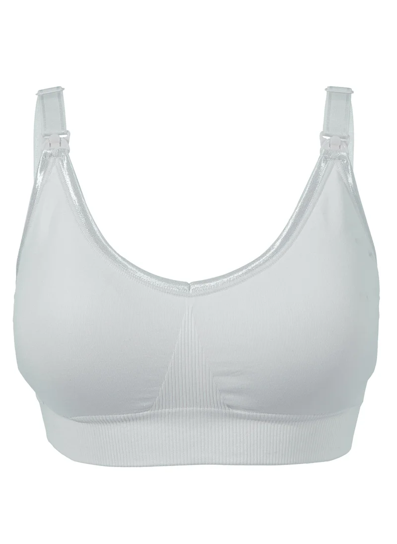 أوكوس Original Full Cup Maternity And Nursing Bra Light Grey Large