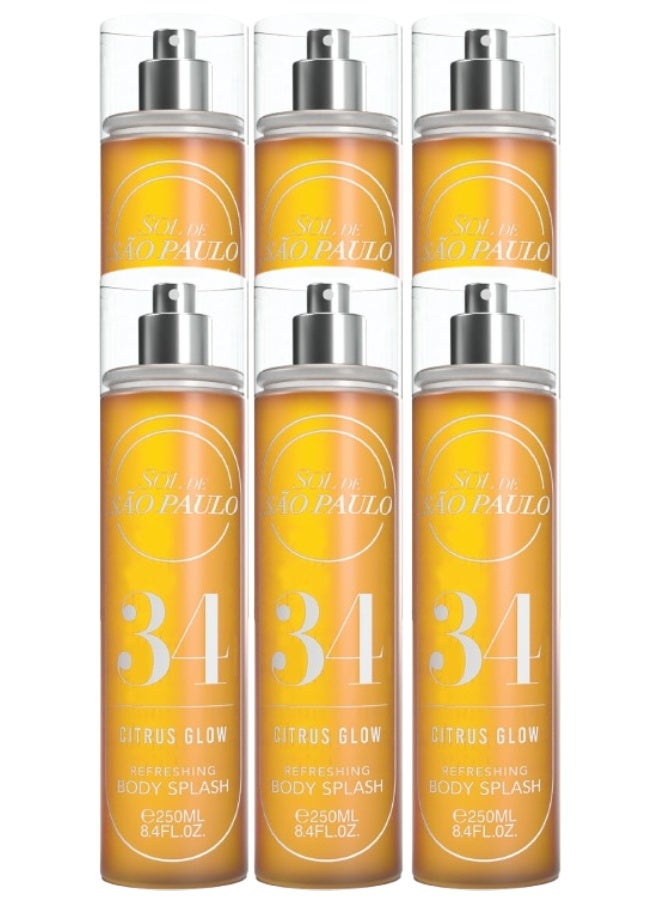 اس او ال 6 قطع معطر جسم 34 برائحة الحمضيات 250 مل - Image 1