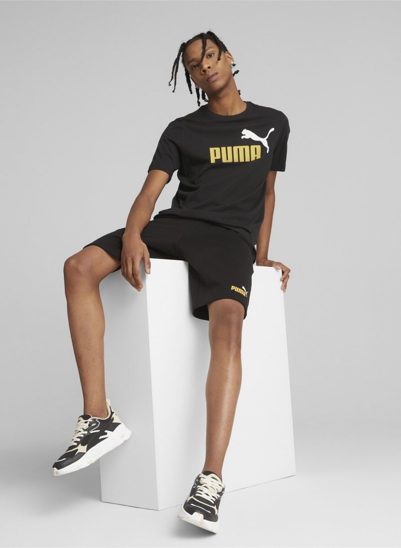 PUMA Essentials+ 2 Colour Logo Mens Shortsleeve T-shirt  - Image 4