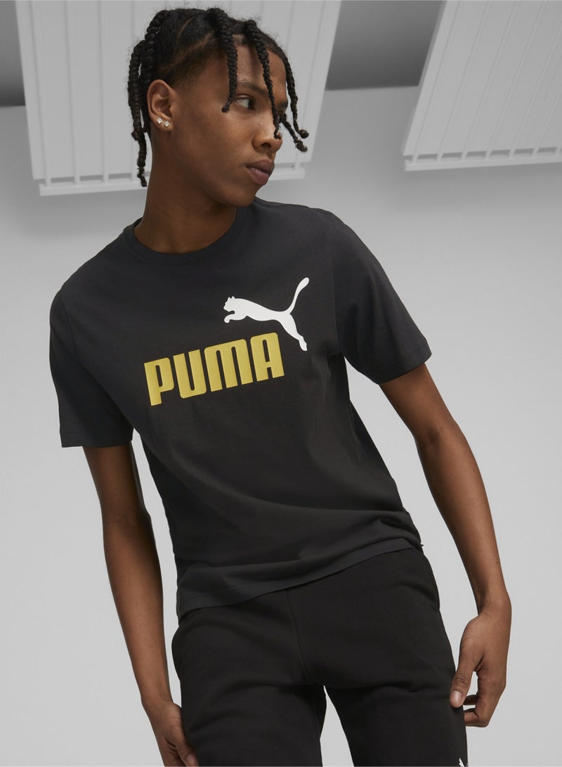 PUMA Essentials+ 2 Colour Logo Mens Shortsleeve T-shirt  - Image 1