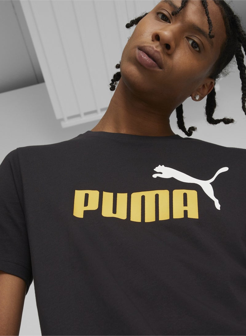 PUMA Essentials+ 2 Colour Logo Mens Shortsleeve T-shirt  - Image 2